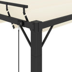 Gazebos 3 x 4 m Cream Fabric and Aluminium
