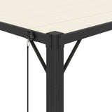 Gazebos 3 x 4 m Cream Fabric and Aluminium