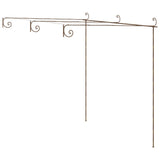 Garden Pergola Antique Brown 3x3x2.5 m Iron - Front View