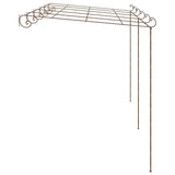 Garden Pergola Antique Brown 6x3x2.5 m Iron