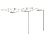 Garden Pergola Antique Brown 6x3x2.5 m Iron