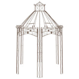 Garden Pavilion Antique Brown 400x258x378 cm Iron