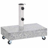 Umbrella Base Light Grey 45x25x8.3 cm Granite - Front View