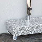 Umbrella Base Light Grey 45x25x8.3 cm Granite