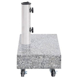 Umbrella Base Light Grey 45x25x8.3 cm Granite - Top-Down View