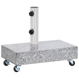Umbrella Base Light Grey 45x25x8.3 cm Granite - 45-Degree Angle