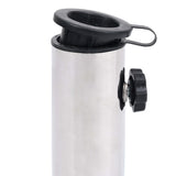 Umbrella Base Light Grey 45x25x8.3 cm Granite - Rear View