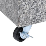 Umbrella Base Light Grey 45x25x8.3 cm Granite - Close-Up Angle