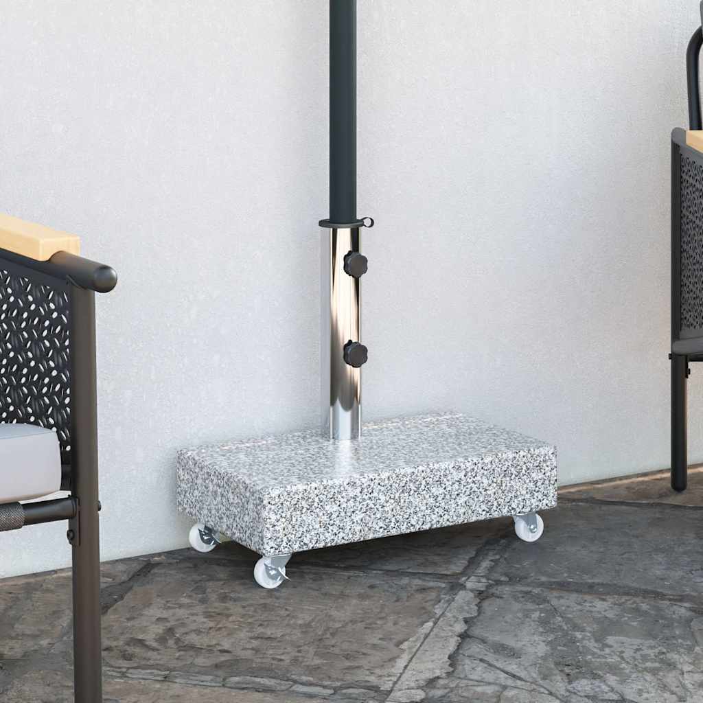 Umbrella Base Light Grey 45x25x8.3 cm Granite