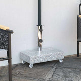 Umbrella Base Light Grey 45x25x8.3 cm Granite