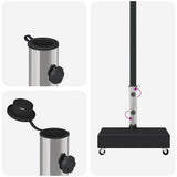 Umbrella Base Black 45x25x8 cm Granite