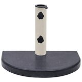 Umbrella Base Black 40x28x4 cm Granite - Front View