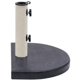 Umbrella Base Black 40x28x4 cm Granite - Side View