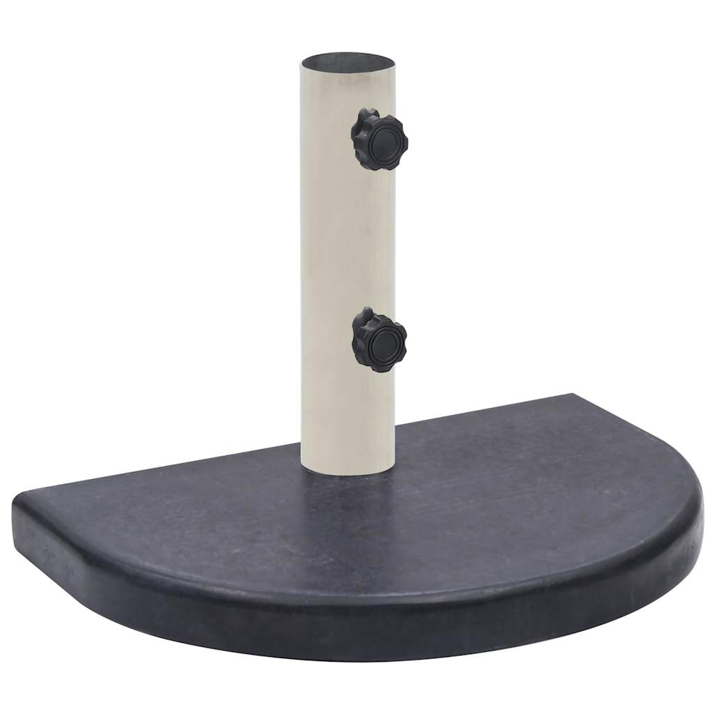 Umbrella Base Black 40x28x4 cm Granite