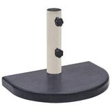 Umbrella Base Black 40x28x4 cm Granite - Top-Down View