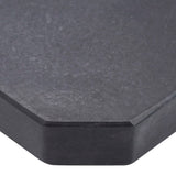 Umbrella Weight Plate Black Granite Square 25 kg - Top-Down View