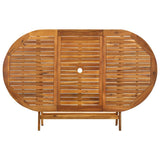 Folding Garden Table 160x85x75 cm Solid Acacia Wood