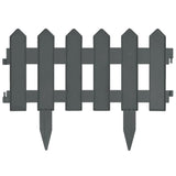 Lawn Edgings 25 pcs Anthracite 10 m PP - 45-Degree Angle