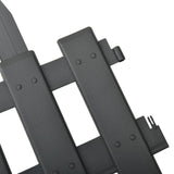 Lawn Edgings 25 pcs Anthracite 10 m PP - Rear View