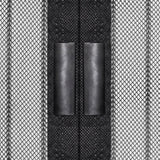 Insect Door Curtains 2 pcs with Magnet Blocks Black 210x90 cm - 45-Degree Angle
