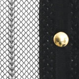 Insect Door Curtains 2 pcs with Magnet Blocks Black 210x90 cm