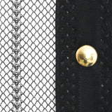 Insect Door Curtains 2 pcs with Magnet Blocks Black 210x90 cm - Rear View