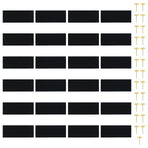 Insect Door Curtains 2 pcs with Magnet Blocks Black 220x100 cm