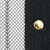 Insect Door Curtains 2 pcs with Magnet Blocks Black 220x100 cm