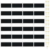 Insect Door Curtains 2 pcs with Magnet Blocks Black 220x130 cm