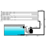 Solar Pool Heater Panel 80x310 cm