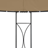 Gazebo 300x290 cm Taupe Round