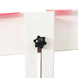 Sandbox With Adjustable Roof Fir Wood White And Red Uv50