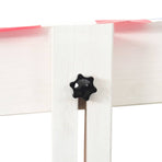 Sandbox With Adjustable Roof Fir Wood White And Red Uv50