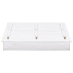 Sandbox Fir Wood White 95x90x15 Cm