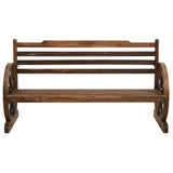 Garden Bench 142 cm Solid Firwood