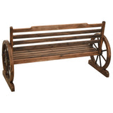 Garden Bench 142 cm Solid Firwood - 45-Degree Angle