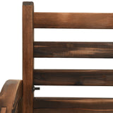 Garden Bench 142 cm Solid Firwood - Rear View