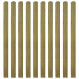 Impregnated Fence Slats 10 pcs Wood 140 cm