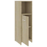 4 Piece Bathroom Furniture Set Sonoma Oak Engineered Wood