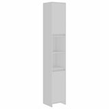 4 Piece Bathroom Furniture Set White Engineered Wood - Extra Image