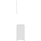 4 Piece Bathroom Furniture Set White Engineered Wood