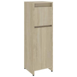 4 Piece Bathroom Furniture Set Sonoma Oak Engineered Wood - Low Angle