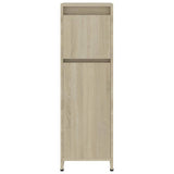 4 Piece Bathroom Furniture Set Sonoma Oak Engineered Wood