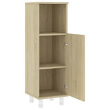 4 Piece Bathroom Furniture Set Sonoma Oak Engineered Wood