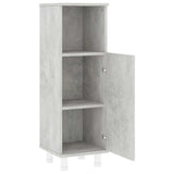 4 Piece Bathroom Furniture Set Concrete Grey Engineered Wood