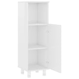 4 Piece Bathroom Furniture Set High Gloss White Engineered Wood - Low Angle