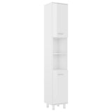 4 Piece Bathroom Furniture Set High Gloss White Engineered Wood - Extra Image