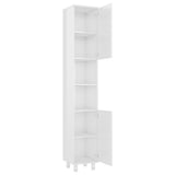4 Piece Bathroom Furniture Set High Gloss White Engineered Wood - Extra Image