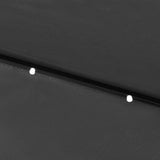 Garden Parasol with LEDs and Steel Pole Anthracite 2x3 m - Extra Image