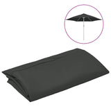 Replacement Fabric for Outdoor Parasol Anthracite 300 cm - Front View